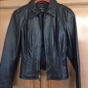 CHIC LEATHER JACKET BY MODA INTERNATIONAL